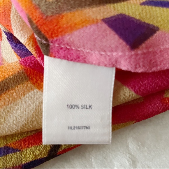 Anthropologie Floreat Sheer Tropical Silk Tunic - Picture 6 of 11